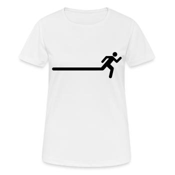 joggen - T-shirt respirant Femme - blanc - Devant - AI Model Female 172 dark (172cm)