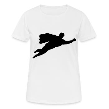 held - Frauen T-Shirt atmungsaktiv - Weiß - Vorne - AI Model Female 172 dark (172cm)