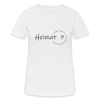 Heimat - Frauen T-Shirt atmungsaktiv - Weiß - Vorne - AI Model Female 172 dark (172cm)