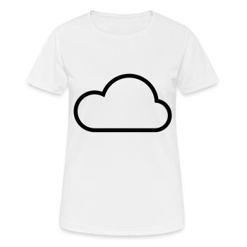 Clouds - Women's Breathable T-Shirt - white - Front - AI Model Female 172 dark (172cm)