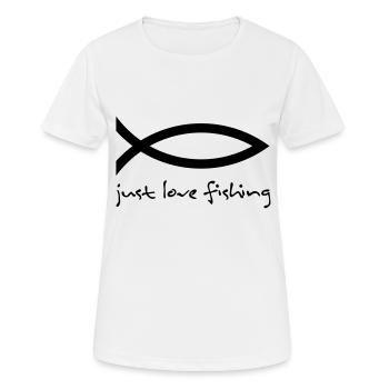fish - Frauen T-Shirt atmungsaktiv - Weiß - Vorne - AI Model Female 172 dark (172cm)