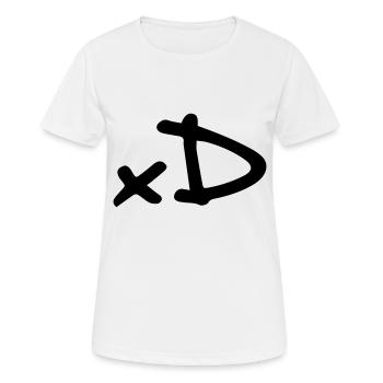 xD - T-shirt respirant Femme - blanc - Devant - AI Model Female 172 dark (172cm)
