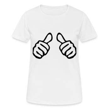 me - Women's Breathable T-Shirt - white - Front - AI Model Female 172 dark (172cm)