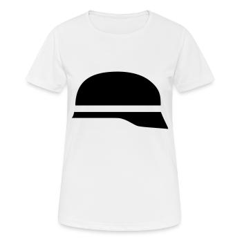 firefighter helmet - Women's Breathable T-Shirt - white - Front - AI Model Female 172 dark (172cm)
