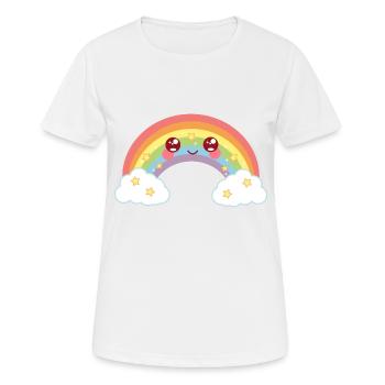 Rainbow - rainbow - Women's Breathable T-Shirt - white - Front - AI Model Female 172 dark (172cm)