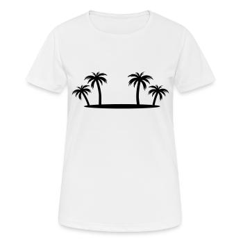 insel - Frauen T-Shirt atmungsaktiv - Weiß - Vorne - AI Model Female 172 dark (172cm)