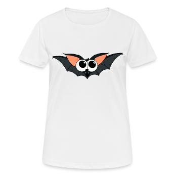 chauve-souris - T-shirt respirant Femme - blanc - Devant - AI Model Female 172 dark (172cm)