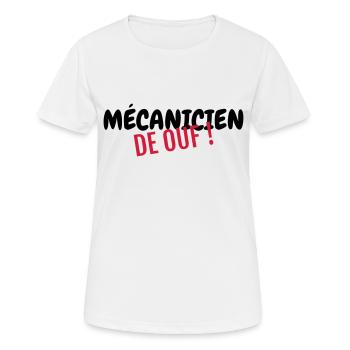 Mechanik / Mechaniker / Auto / Garage - Frauen T-Shirt atmungsaktiv - Weiß - Vorne - AI Model Female 172 dark (172cm)