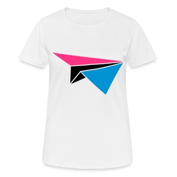 coloré couleur flocon de neige lune jouet papier p - T-shirt respirant Femme - blanc - Devant - AI Model Female 172 dark (172cm)