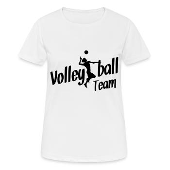 volleyball team - Frauen T-Shirt atmungsaktiv - Weiß - Vorne - AI Model Female 172 dark (172cm)