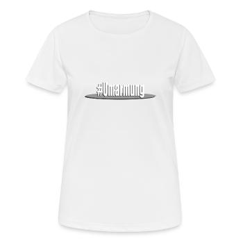 Hashtag Umarmung #umarmung Free Hugs Hug me - Frauen T-Shirt atmungsaktiv - Weiß - Vorne - AI Model Female 172 dark (172cm)