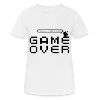 conception gameover - T-shirt respirant Femme - blanc - Devant - AI Model Female 172 dark (172cm)