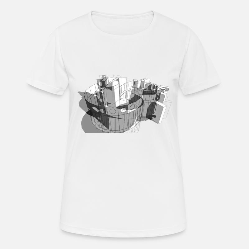 Architecture 011 - Women's Breathable T-Shirt - white