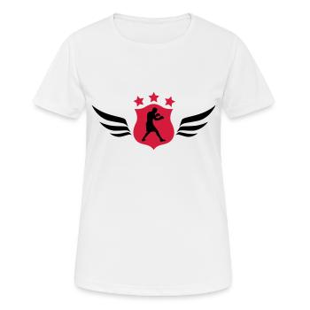 Boxen - Boxer - Frauen T-Shirt atmungsaktiv - Weiß - Vorne - AI Model Female 172 dark (172cm)