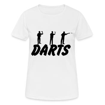 Darts Dart - Women's Breathable T-Shirt - white - Front - AI Model Female 172 dark (172cm)