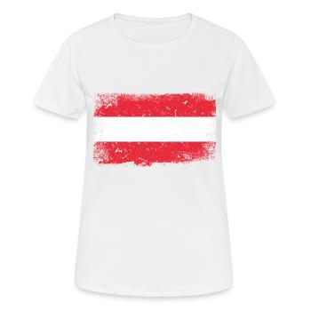 Autriche Pavillon - T-shirt respirant Femme - blanc - Devant - AI Model Female 172 dark (172cm)