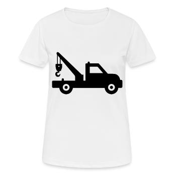 Der Abschleppwagen service 24h - Frauen T-Shirt atmungsaktiv - Weiß - Vorne - AI Model Female 172 dark (172cm)