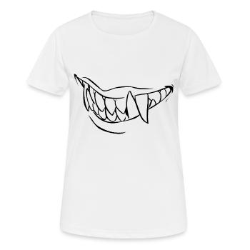 vampire - T-shirt respirant Femme - blanc - Devant - AI Model Female 172 dark (172cm)