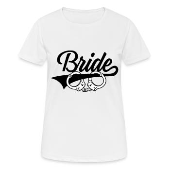 BRIDE JGA BACHELORETTE PARTY BRIDE - Women's Breathable T-Shirt - white - Front - AI Model Female 172 dark (172cm)