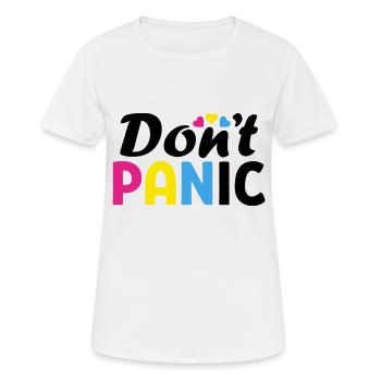 Don’t Panic Pan LGBTQ Pride Month Gay - T-shirt respirant Femme - blanc - Devant - AI Model Female 172 dark (172cm)