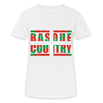Pays basque - T-shirt respirant Femme - blanc - Devant - AI Model Female 172 dark (172cm)
