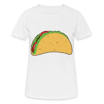 Taco - Frauen T-Shirt atmungsaktiv - Weiß - Vorne - AI Model Female 172 dark (172cm)
