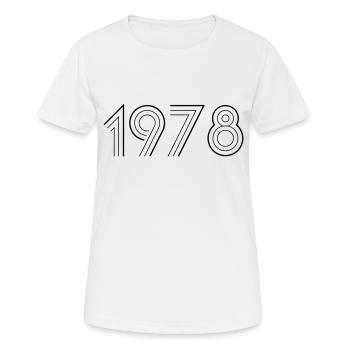 1978 - Women's Breathable T-Shirt - white - Front - AI Model Female 172 dark (172cm)