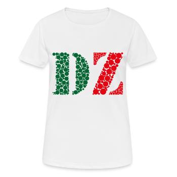DZ - Frauen T-Shirt atmungsaktiv - Weiß - Vorne - AI Model Female 172 dark (172cm)