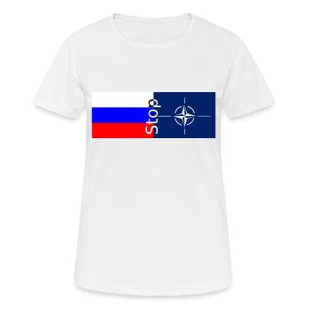 NATO Russia - Women's Breathable T-Shirt - white - Front - AI Model Female 172 dark (172cm)