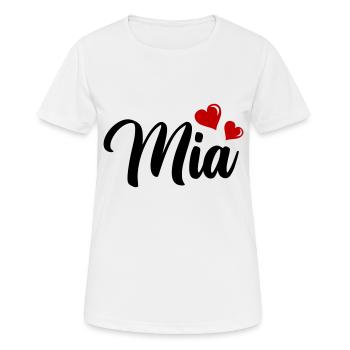 MIA - T-shirt respirant Femme - blanc - Devant - AI Model Female 172 dark (172cm)