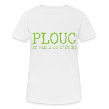 bretonne fiere de l être - T-shirt respirant Femme - blanc - Devant - AI Model Female 172 dark (172cm)