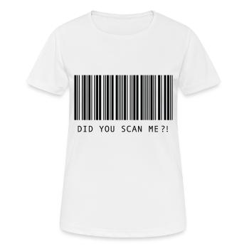 Did you scan me?! - Women's Breathable T-Shirt - white - Front - AI Model Female 172 dark (172cm)