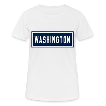 Washington - T-shirt respirant Femme - blanc - Devant - AI Model Female 172 dark (172cm)