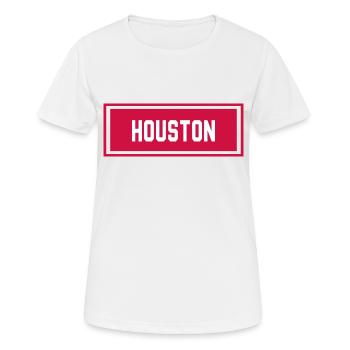 Houston - Frauen T-Shirt atmungsaktiv - Weiß - Vorne - AI Model Female 172 dark (172cm)