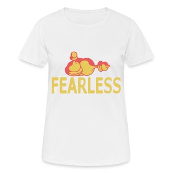 Fearless Awesome Cool Chess Piece T-Shirt - Frauen T-Shirt atmungsaktiv - Weiß - Vorne - AI Model Female 172 dark (172cm)