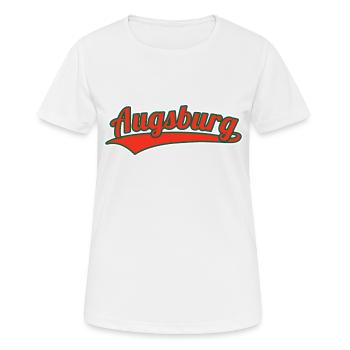 Augsburg Deutschland Heimatstadt - Frauen T-Shirt atmungsaktiv - Weiß - Vorne - AI Model Female 172 dark (172cm)