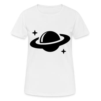 Planet - Women's Breathable T-Shirt - white - Front - AI Model Female 172 dark (172cm)