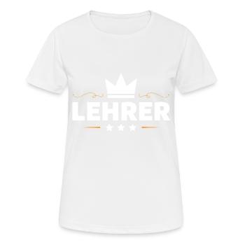 Lehrer Beruf - Frauen T-Shirt atmungsaktiv - Weiß - Vorne - AI Model Female 172 dark (172cm)
