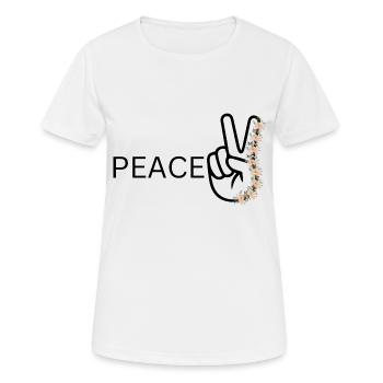Peace - Women's Breathable T-Shirt - white - Front - AI Model Female 172 dark (172cm)