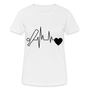 Joueur de baseball Baseball Amateurs de baseball Dicton - T-shirt respirant Femme - blanc - Devant - AI Model Female 172 dark (172cm)