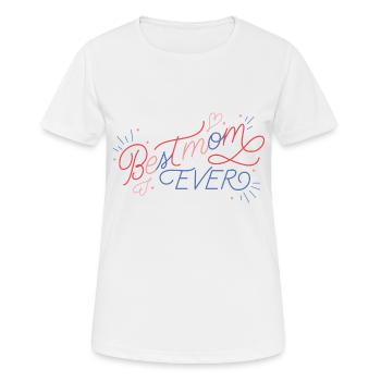 Best mom 32 - Frauen T-Shirt atmungsaktiv - Weiß - Vorne - AI Model Female 172 dark (172cm)