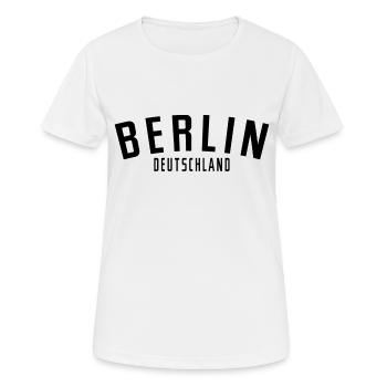 Berlin Allemagne - T-shirt respirant Femme - blanc - Devant - AI Model Female 172 dark (172cm)