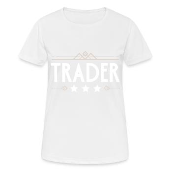 Trader Beruf - Frauen T-Shirt atmungsaktiv - Weiß - Vorne - AI Model Female 172 dark (172cm)