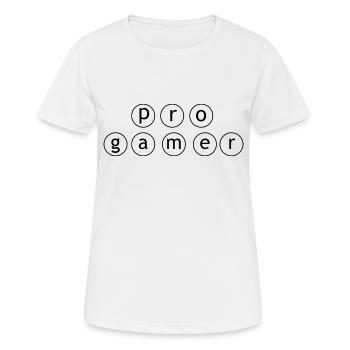 Jeu PC de jeu - T-shirt respirant Femme - blanc - Devant - AI Model Female 172 dark (172cm)