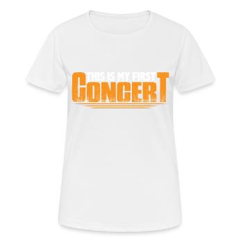 This Is My First Concert 50 - Women's Breathable T-Shirt - white - Front - AI Model Female 172 dark (172cm)