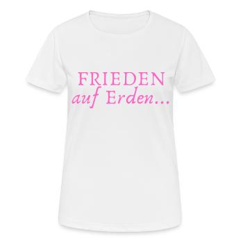 Frieden auf Erden - Frauen T-Shirt atmungsaktiv - Weiß - Vorne - AI Model Female 172 dark (172cm)