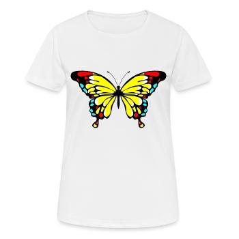 Butterfly - Women's Breathable T-Shirt - white - Front - AI Model Female 172 dark (172cm)