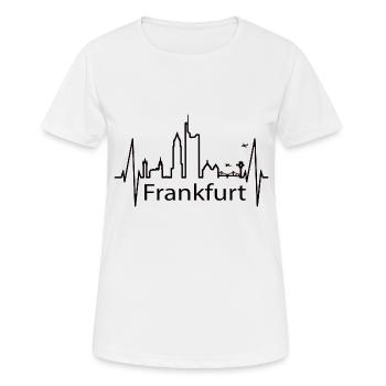 Frankfurt besser - Frauen T-Shirt atmungsaktiv - Weiß - Vorne - AI Model Female 172 dark (172cm)