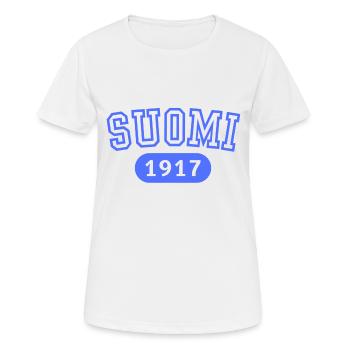 Finnland Finnland 1917 - Frauen T-Shirt atmungsaktiv - Weiß - Vorne - AI Model Female 172 dark (172cm)