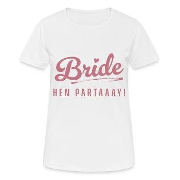BRIDE Junggesellinnenabschied Junggesellinnenabschied Junggesellinnenabschied - Frauen T-Shirt atmungsaktiv - Weiß - Vorne - AI Model Female 172 dark (172cm)